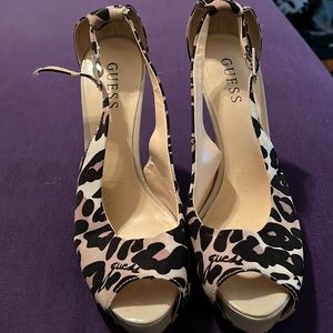 Animal print heels